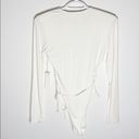 Capulet  Prima white ribbed long sleeve bodysuit size S Photo 5