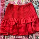 Glam Red smocked skirt Photo 0