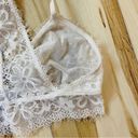 Aerie  Lace Bralette Womens Size Medium Cream/Ivory Racerback Photo 3