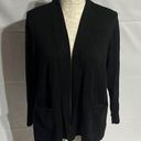 89th and Madison   women’s black open cardigan sweater size 1X. Photo 0