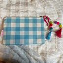 Supplies TAYLOR ELLIOTT Designs Travel Makeup School  Pouch Bag Plaid Pom Pom Photo 0