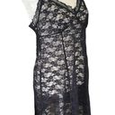 Secret Treasures  Sleepwear women's medium 8-10 black lace lingerie chemise slip Photo 1