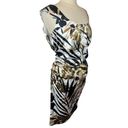 London Times NWT  Woman Satin Safari Print Body Contouring Sleeveless Dress Photo 2