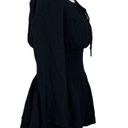 Majorelle  Kalani Mini Dress in Black Off The Shoulder A Line Smocked Revolve XS Photo 4