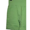 We Wore What  Solid Seamless Biker Short NWT Size Large in Fair Green Photo 3