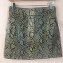 Frame  Denim NWT 100% Lamb Leather Snake Print Mini Skirt Photo 9