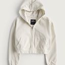 Hollister Hooded Crop Corduroy Zip Up Jacket Photo 4