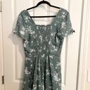 Abercrombie & Fitch Mini Dress Green Floral Photo 2