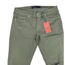 Just USA  - Destroyed Ankle Length Skinny Jeans in Moss Green Photo 1