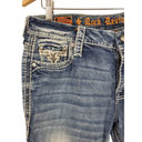 Rock Revival  Women's Distressed Medium Blue Leni Easy Bootcut Denim Jeans 30 Photo 3