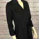 Etcetera NWT  black wrap dress with long sleeves size 2 Photo 8