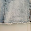 Bongo  light wash denim skirt distressed button zip Photo 1