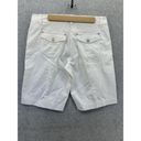 White House | Black Market WHBM Women's Shorts Bermuda Solid White Size 6 Cotton blend Photo 1