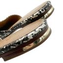 Parker Yosi Samra  Mules Gray Snake Embossed Leather Open Back Flats Women’s Sz 7 Photo 14