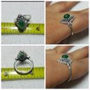 Onyx Green  Ethnic Sterling Silver Gemstone Ring No Stamp Ring size - 6.75 Photo 2