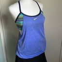 Nike New Women’s  Textured Striped Layered Tankini Swim Athletic Top Photo 8