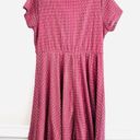 Siren Lily  Pink Lacy Overlay with Satin Lining Short Sleeve Dress ~ Plus Size 2X Photo 5