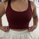 Lululemon Burgundy Sport Bra Photo 0