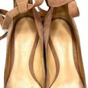 Gianvito Rossi  Suede Low Heel Pumps with Wrap Straps Mauve / Taupe Size 36.5 6 Photo 5