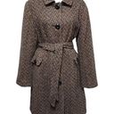 Apt. 9  brown tan herringbone wool belted coat size xl Photo 0