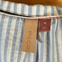Pilcro  by Anthropologie Women’s Stripe Sleeveless Button up W/Tie Front Med-EUC Photo 1