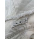 ALC Frank A.L.C. Christie Tie Waist Zip Front Denim Skirt Eggshell Women's Size 0 Photo 7