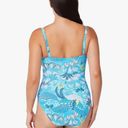 Bleu Rod Beattie New!  One Shoulder Shirred Swimsuit Animal Party Print Photo 3