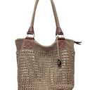 The Sak  Cambria Crochet Hobo Bag Brown Shoulder Bag Large Zipper Boho Tote Photo 1