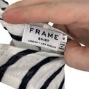 frame denim Frame Women’s Scoop Neck Linen Black & White Striped Tank Top Size Medium Photo 2