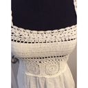 Jessica Simpson New NWT Small S crochet square neck white dress western cowgirl  Photo 2