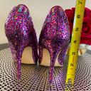 Steve Madden Galaxxie Glitzy Glam Fuchsia Pink Stiletto High Heel Heels size 5.5 Photo 1