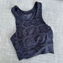 Anthropologie  Allfenix Snakeskin Long Line Padded Sports Bra Top XS Photo 2