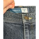 Liz Claiborne  Women's Jeans Straight Leg Fit Stretch Denim Mid-Rise Size 14R Photo 4