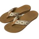 REEF  Women's Thong Slip On Flat Sandals Size 10 Beach Tan Photo 0