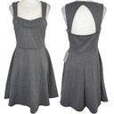 The Vanity Room New Herringbone Cut Out Back Sweetheart Fit & Flare Dress Photo 2