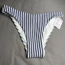 Lululemon Seersucker Skimpy Mid Rise Bottom NWT Size XL (Stripped White Blue) Photo 3