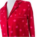 Kate Spade  Polka Dot Pajama Shirt Lounge Shirt Red Long Sleeve Women's Size‎ S Photo 6