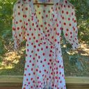 Rixo X Target White And Red Polka Dot Mini Wrap Dress Size XXS Photo 0