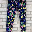 Sweaty Betty  Power 7/8 Length Multi Color Geo Print Leggings Size 6 Photo 2