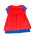 DC Comics Superman Supergirl Women’s V-Neck Top with Removable Red Cape Costume size XL Photo 13