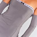 Pretty Little Thing Grey Corset Mini Dress With Bow Photo 3