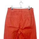 Madewell  Slim Emmett Wide Leg Crop Pants Orange High Rise Stretch Womens Size 26 Photo 3