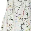 Alexis  Giovanna Flounce Bell Sleeve 100% silk Geometric Mini Dress size L 8-10 Photo 1