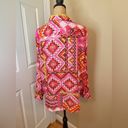 Jones New York Blouse Size XL Multi Color Long Sleeves 100% Polyester Shirt Top Photo 6