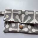 Little Orange Scooter Fabric Pouch Wallet Coin Purse Clutch Wristlet Grey White Photo 4