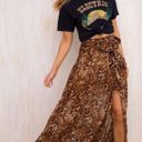 LIONESS NWT Princess Polly/ Nasty gal leopard animal print chiffon High Waisted maxi skirt Photo 5