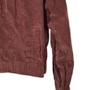 American Eagle AEO Corduroy Cropped Bomber Jacket Size Medium Photo 4