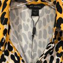 St. John NEW  Collection Satin Back Leopard Print Shirt Size Small Photo 2