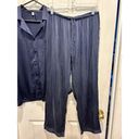 Mulberry Lilysilk 22 Momme Trimmed women Silk Pajamas Set Navy Blue  Silk Size 12 Photo 13