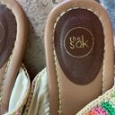 The Sak  Bohemian Crochet Rainbow Flip Flop Thongs Size 7 Photo 2